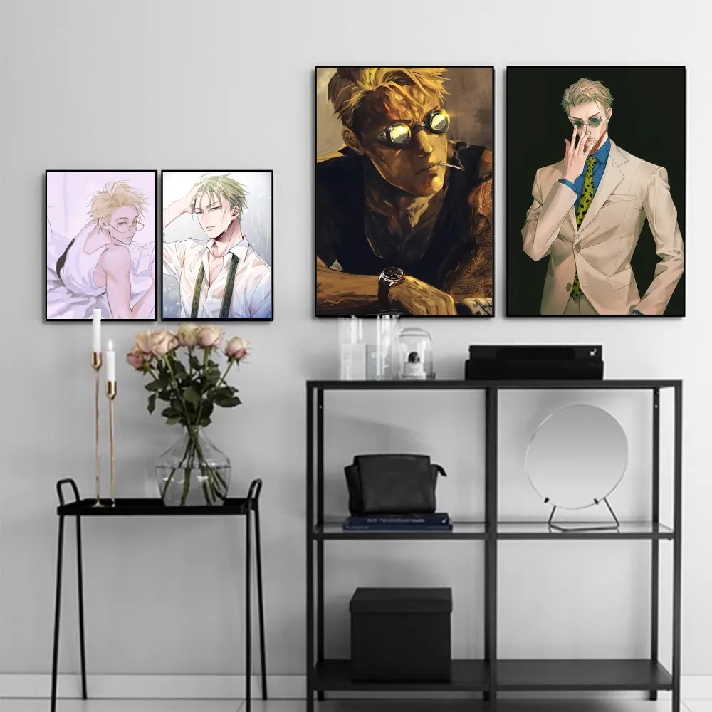 

Kento Nanami Jujutsu Kaisen Poster Self-adhesive Art Poster Retro Kraft Paper Sticker DIY Room Bar Cafe Vintage Decorative