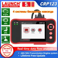 LAUNCH CRP123 ABS SRS Transmission Engine 4 Systems OBD2 Code Reader OBDII Diagnostic Tool CRP 123 Auto Scanner Creader VII+ 1