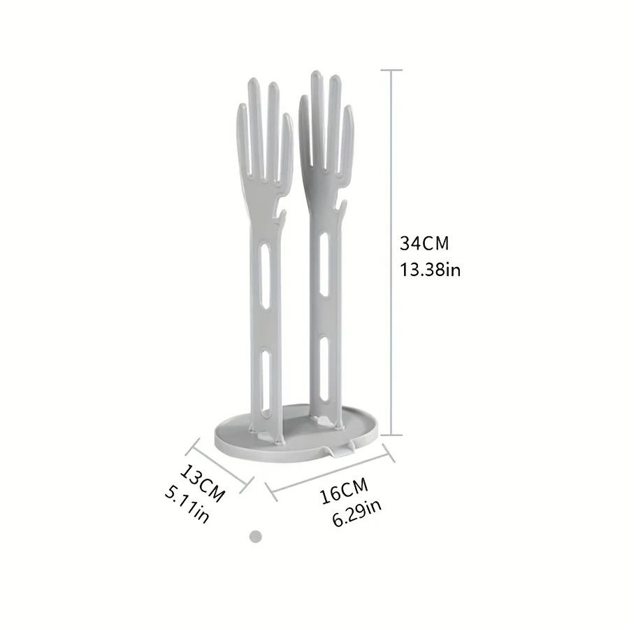A Drying Rack for Kitchen Rubber Gloves, a Holder for Gloves, And a Storage Rack for Towels in The Kitchen And Bathroom. 5