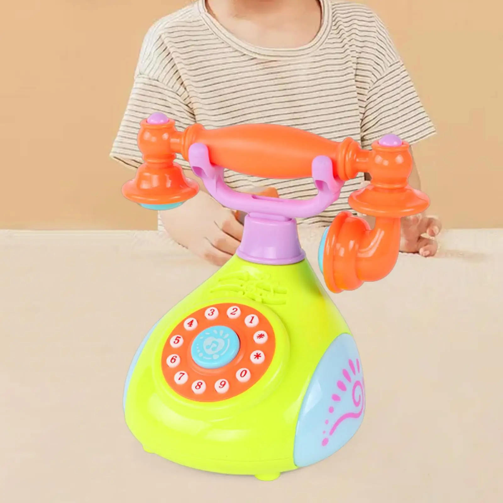 Electric Telephone Landline Toy Parent Child Interactive Toy for Boys Girls