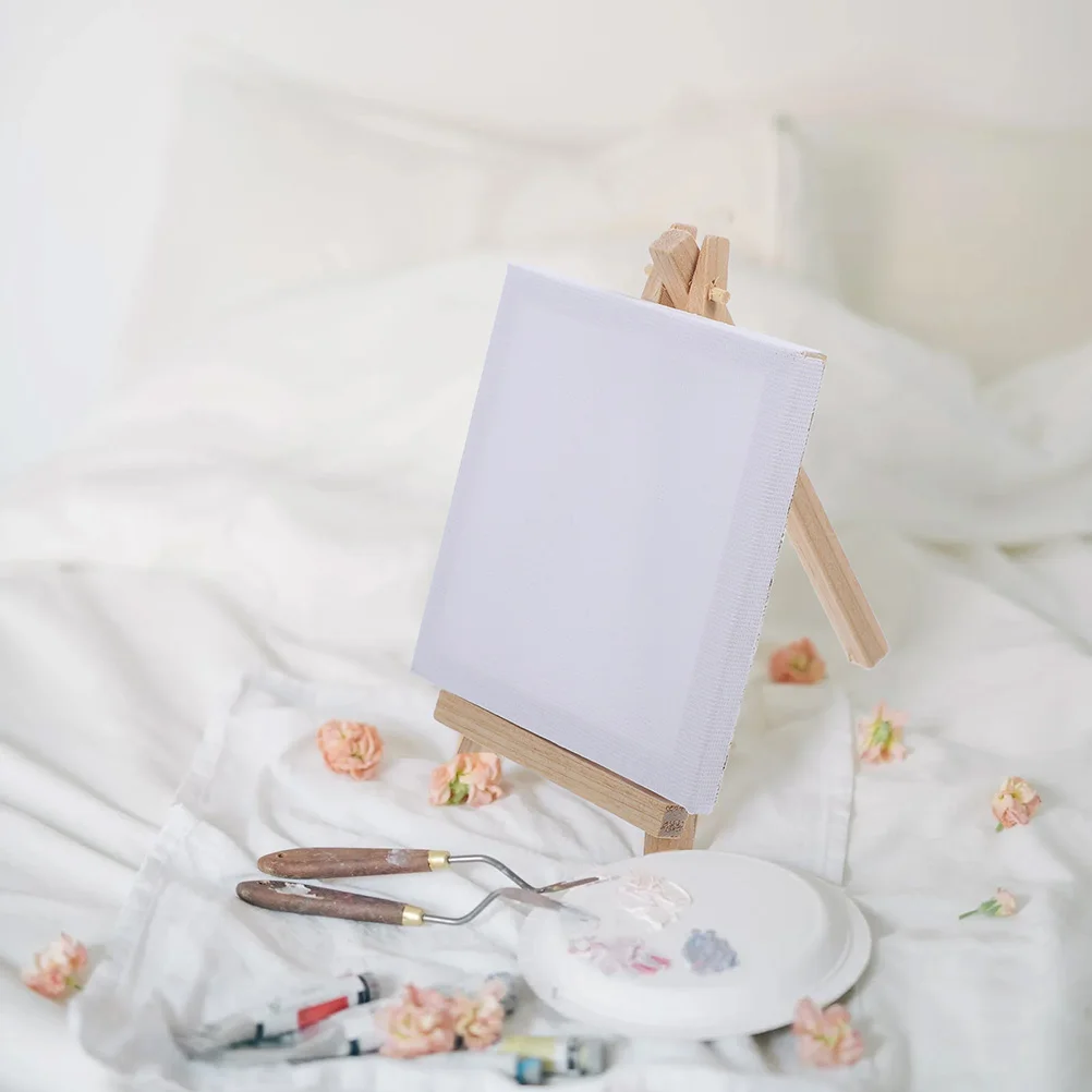 15 Sets Mini Frame Large Easel Table Top Stand for Painting Frames Wooden Watercolor Travel Small Easels Display