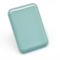 Enhanced Silicone Magnetic Wallet Card Holder - Universal Smartphone Accessory - Card Holder (Lake Blue)