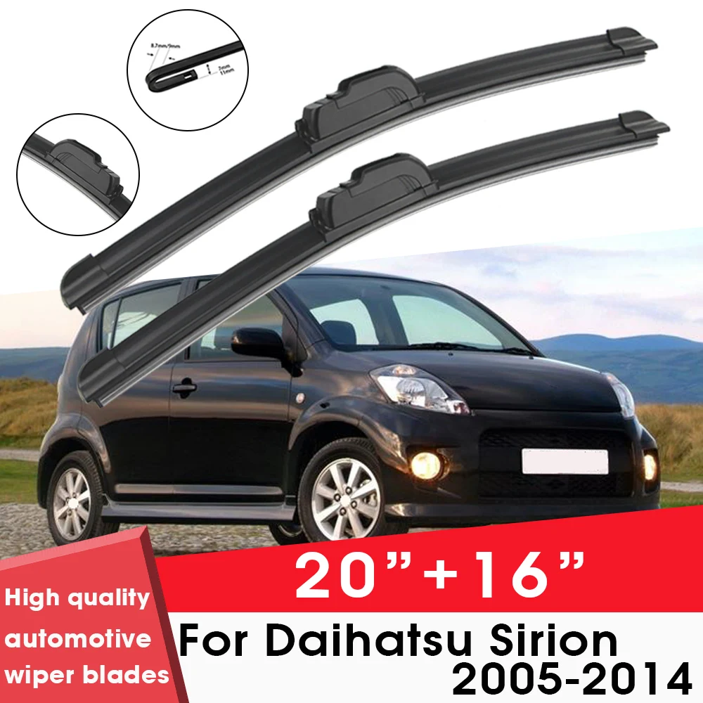 

BEMOST Car Wiper Blades Front Window Windshield Rubber Refill Wiper For Daihatsu Sirion 2005-2014 20"+16" Car Accessories