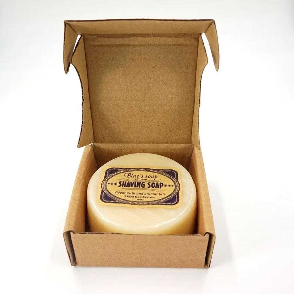 Shaving Cream Soap Men Mustache Facial Care Goat Milk Beard Removal 100g