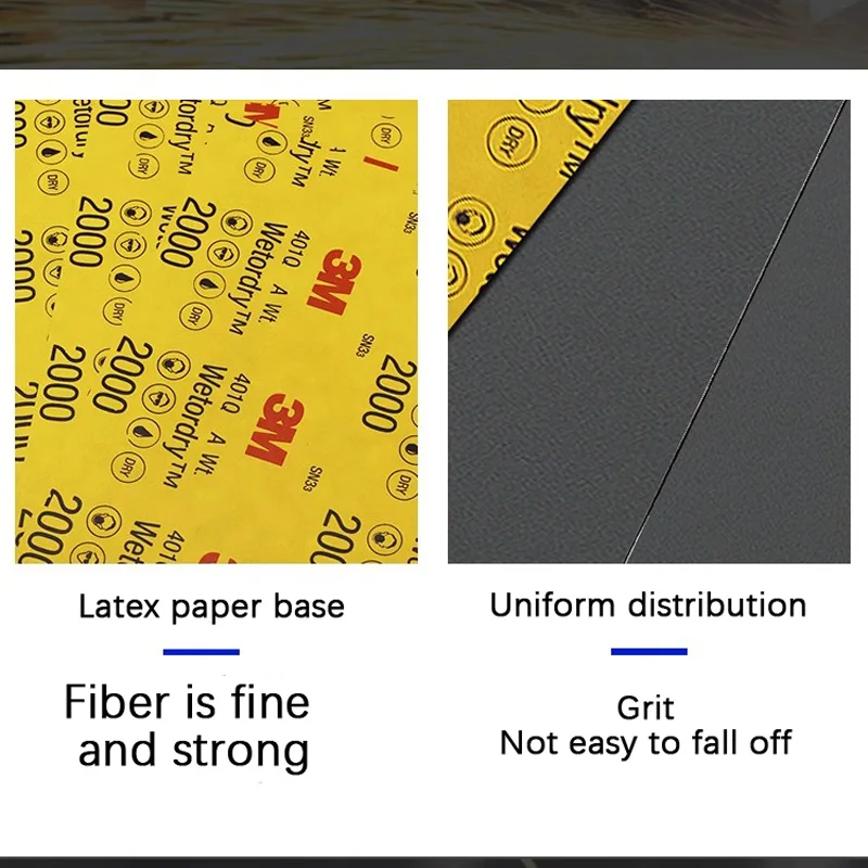 3M sandpaper 1500 mesh 2000 mesh 2500 polishing sandpaper automotive paint beautiful sanding 401Q water grinding