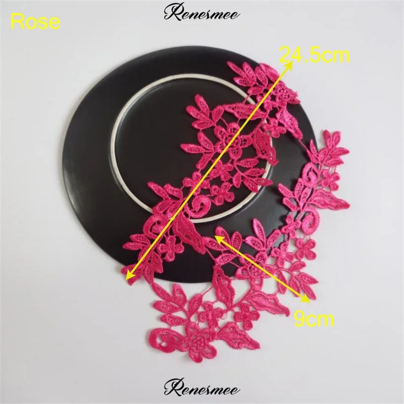 Vibrant Lace Applique Flower Sewing Trims