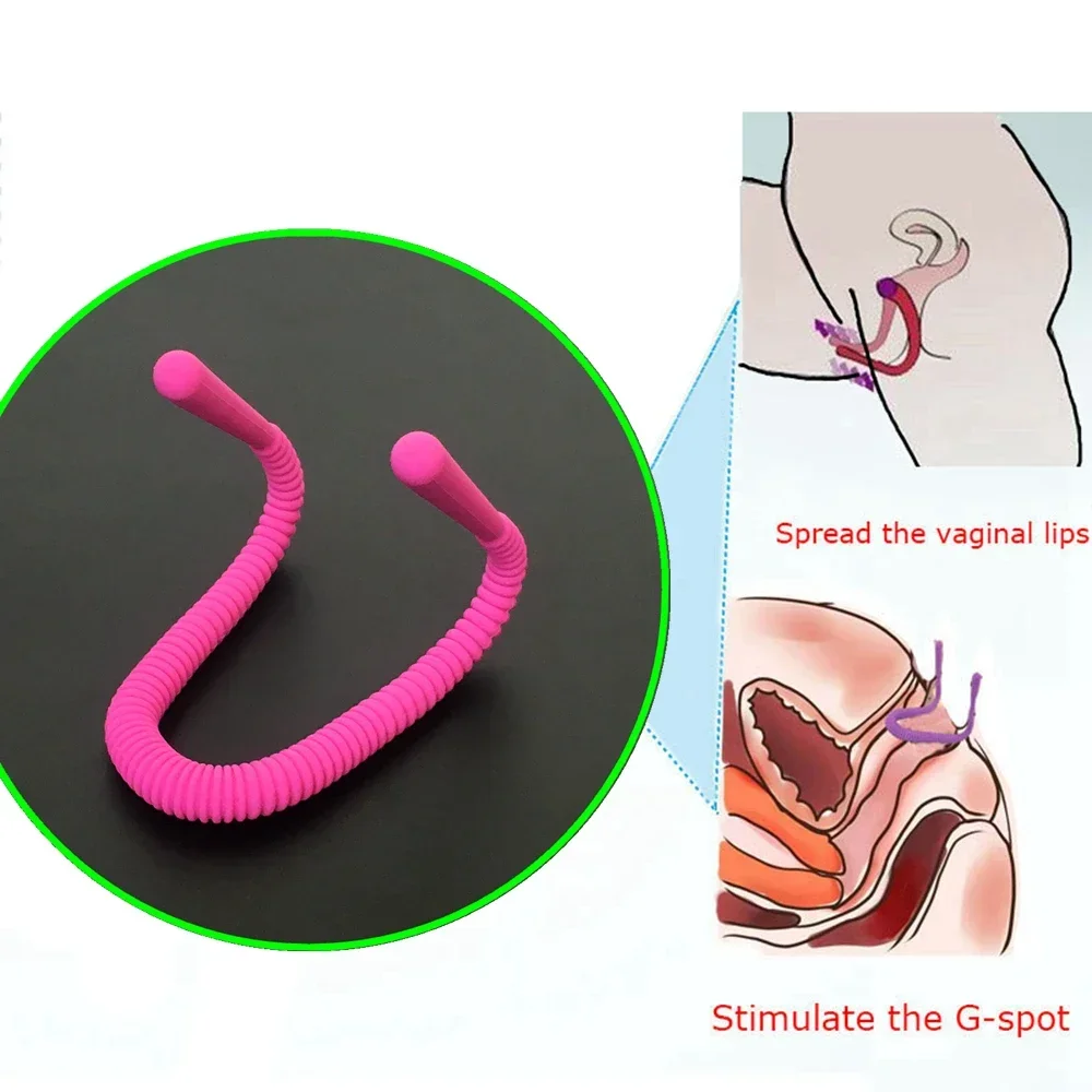 Labia Clamps Pussy Spreader Silicone Spot Clitoris Stimulation Oral Sex Vagina Speculum BDSM Bondage Spread Vaginal Lips Flirt