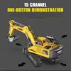 RC Truck Remote Control Excavator Toy 15-Channel 13-Channel Alloy Kid Simulation Crawler Engineering Vehicle Model Children Toy 5