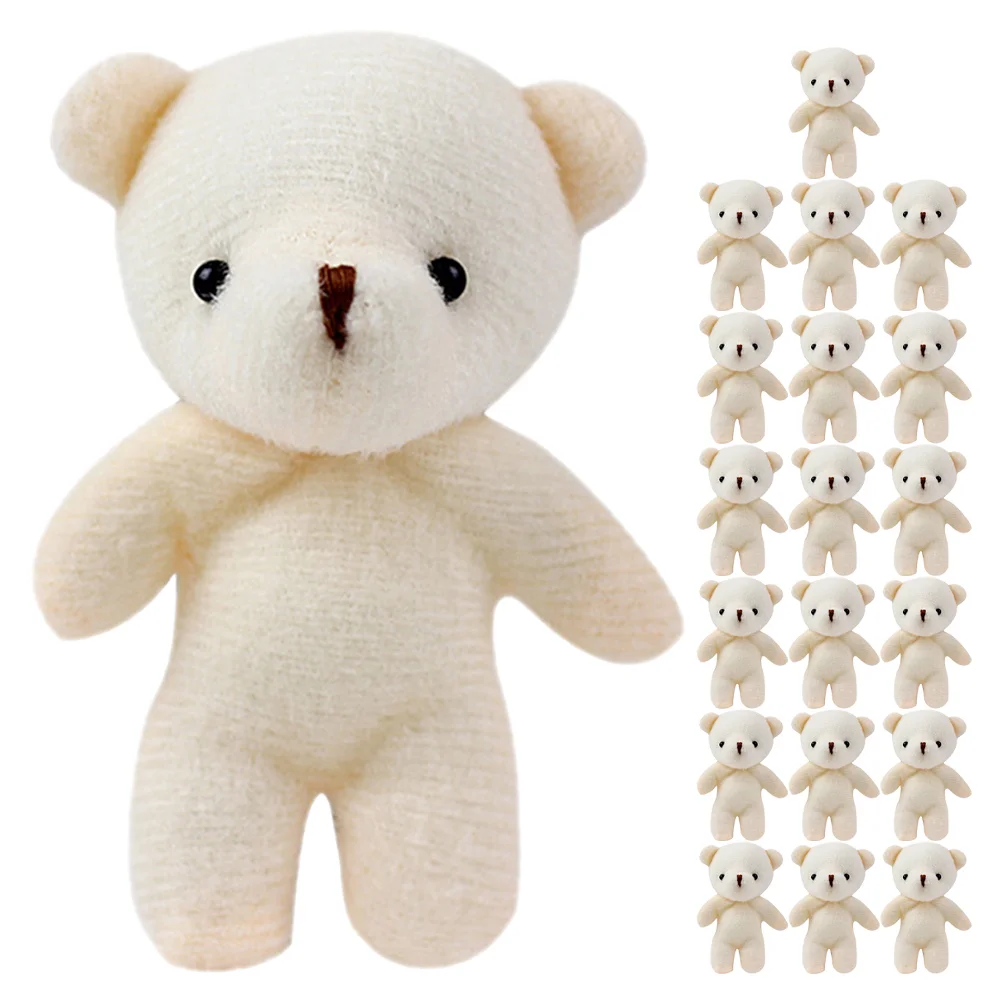 

Little Bear Toys Stuffed Tiny Bear Soft Tiny Bear DIY Mini Bear Decorations Cute Mini Bears Naked Bear Dolls Pendant Dolls