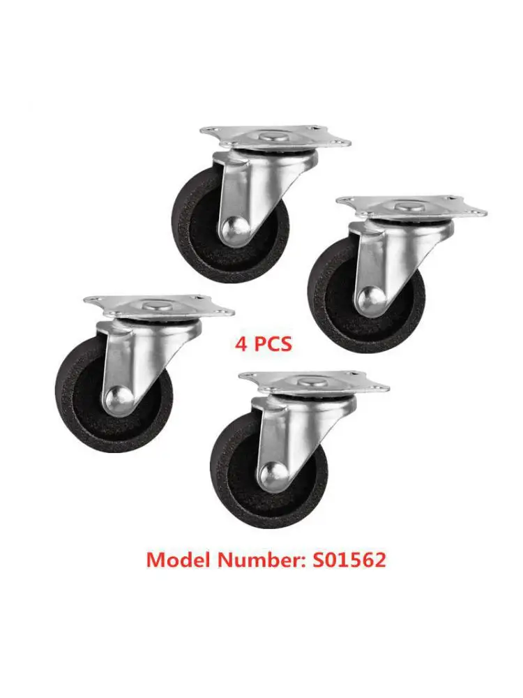 

4 Pcs/Lot Casters 1.5 Inch Cast Iron Caster Diameter 4cm All Angle Wheel Height 5cm Furniture Factory Direct