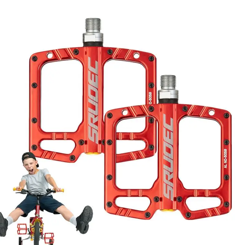 

Педали для горного велосипеда с 3 подшипниками, Нескользящие алюминиевые велосипедные педали для горного велосипеда с 3 герметичными подшипниками, легкая платформа