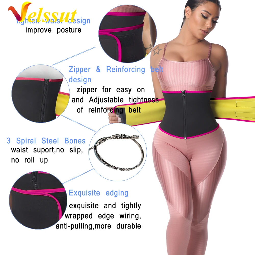Waist Trainer with Hooks and Zipper S - 3xl $360 Visit Pomp Shapewear