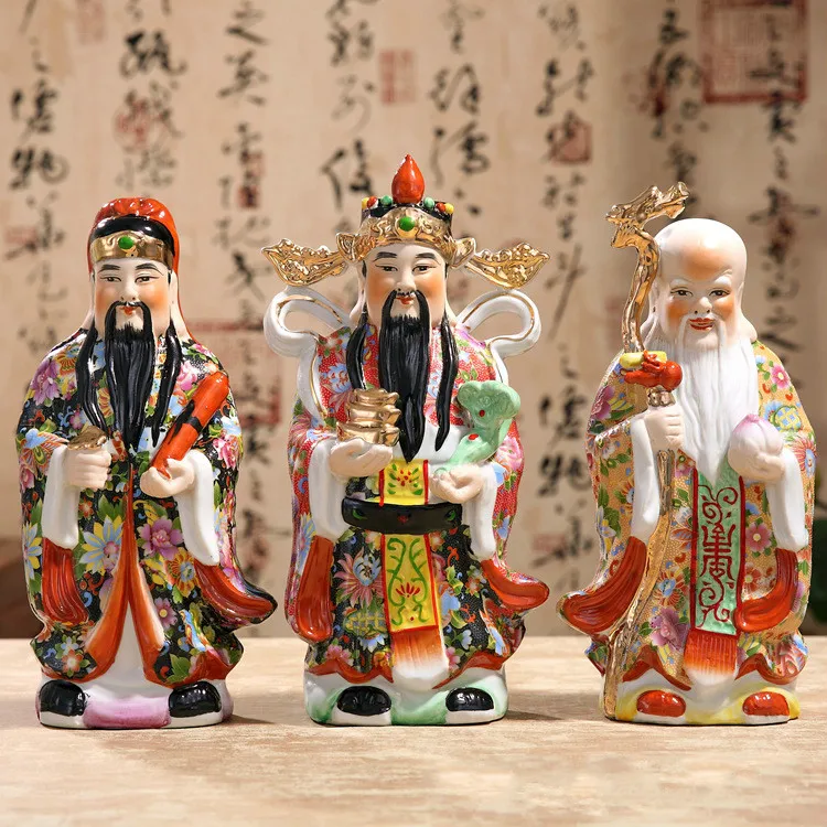 Buy The Three Gods Of Fortune Statue Chinese Color Handmade Decals Samsung Ceramic Ornaments Painted Sculpture Three Piece Suit Online At Lowest Price In Nepal Buy The Three Gods Of Fortune Statue Chinese Color Handmade Decals Samsung Ceramic Ornaments Painted Sculpture Three Piece Suit Online At Lowest Price In Nepal