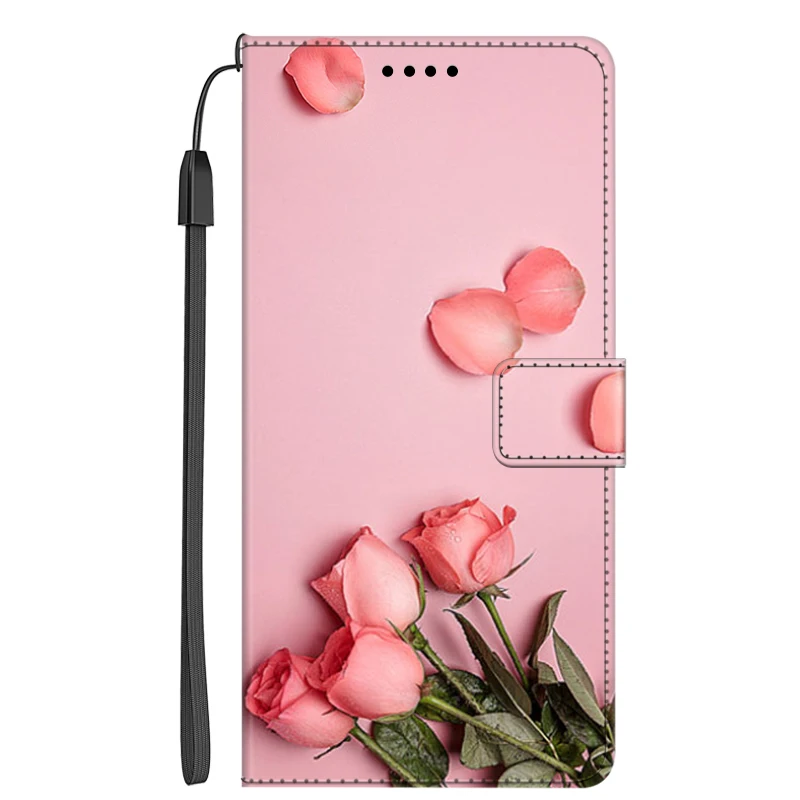 Leather Flip Case with Magnetic Stand and Wallet Feature