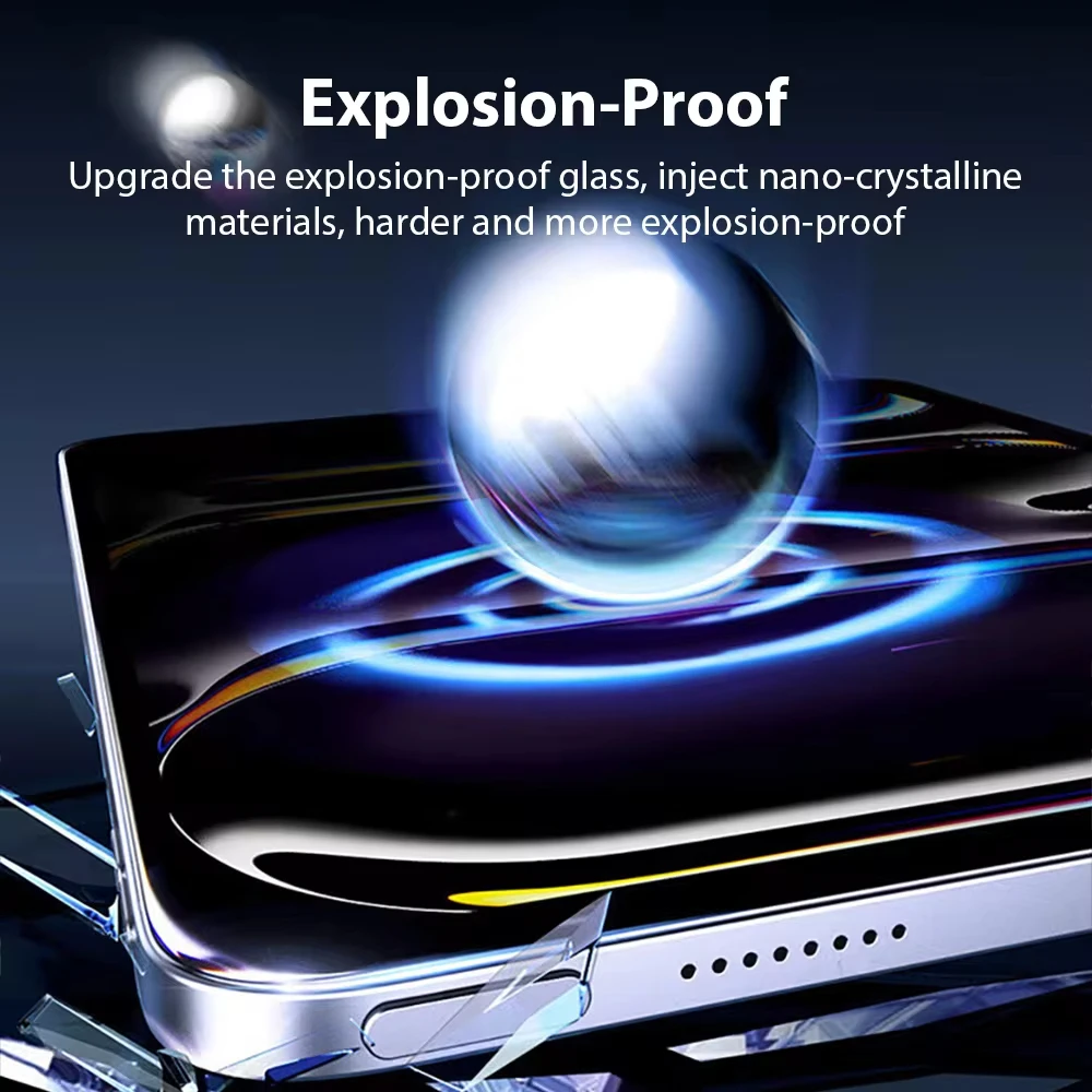 2PCS Glass Screen Protector For iPad Pro 11 13 M4 2024 12.9 12 9 10th Generation Tempered Glass Air 5 4 3 9/8/7th Mini 7 6 Film 3
