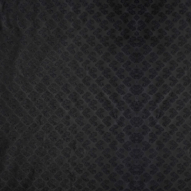 Solid Black Jacquard Fabric Geometric Star Kids Curtain Soft Drape Unisex Home Design Decor Sustainable Spring Fall Neutral 6