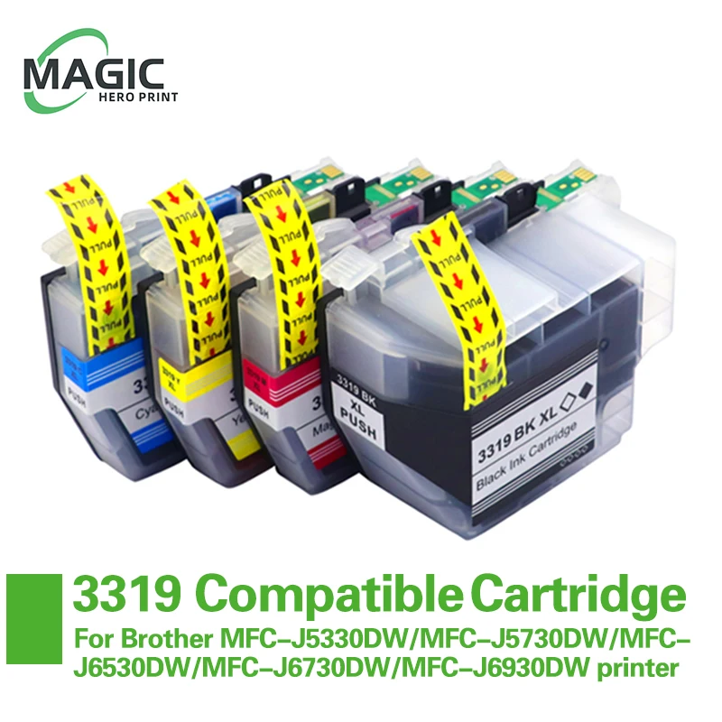 NEW LC3319XL Compatible Ink Cartridge For Brother MFCJ5330DW/MFCJ5730DW/MFCJ6530DW/MFC