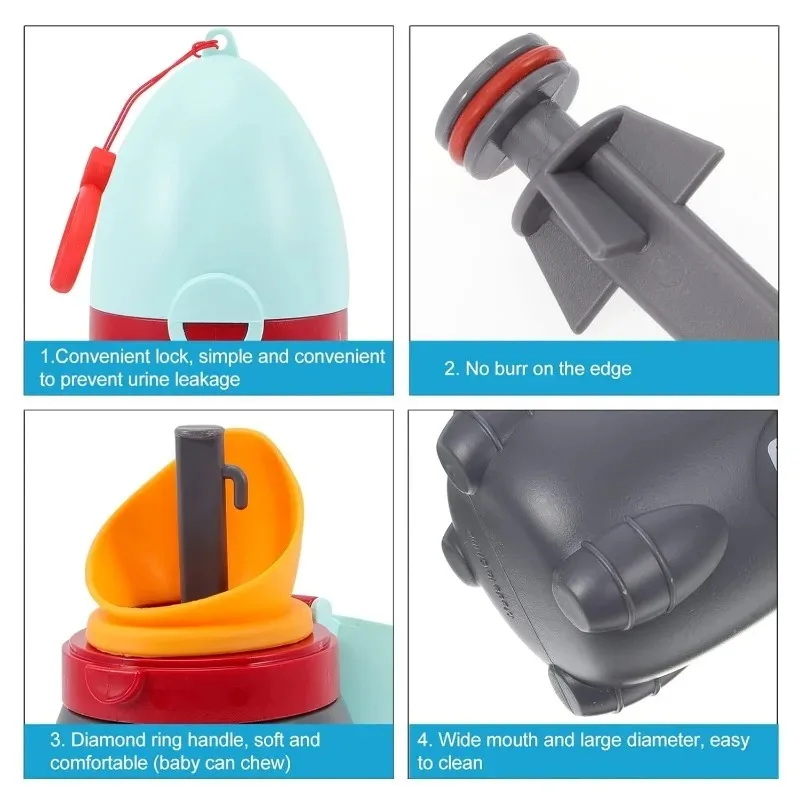 Portable Baby Child Potty Urinal Hygienic Leak Proof Emergency Toilet for Camping Car Travel and Kid Toddler Potty Pee Training 4