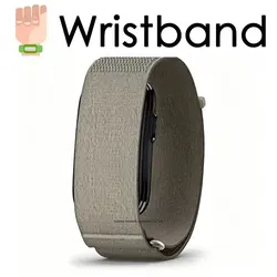Deluxe Nylon Bicep Strap for Sport Fitness Trackers (W - Soft Mist Grey)