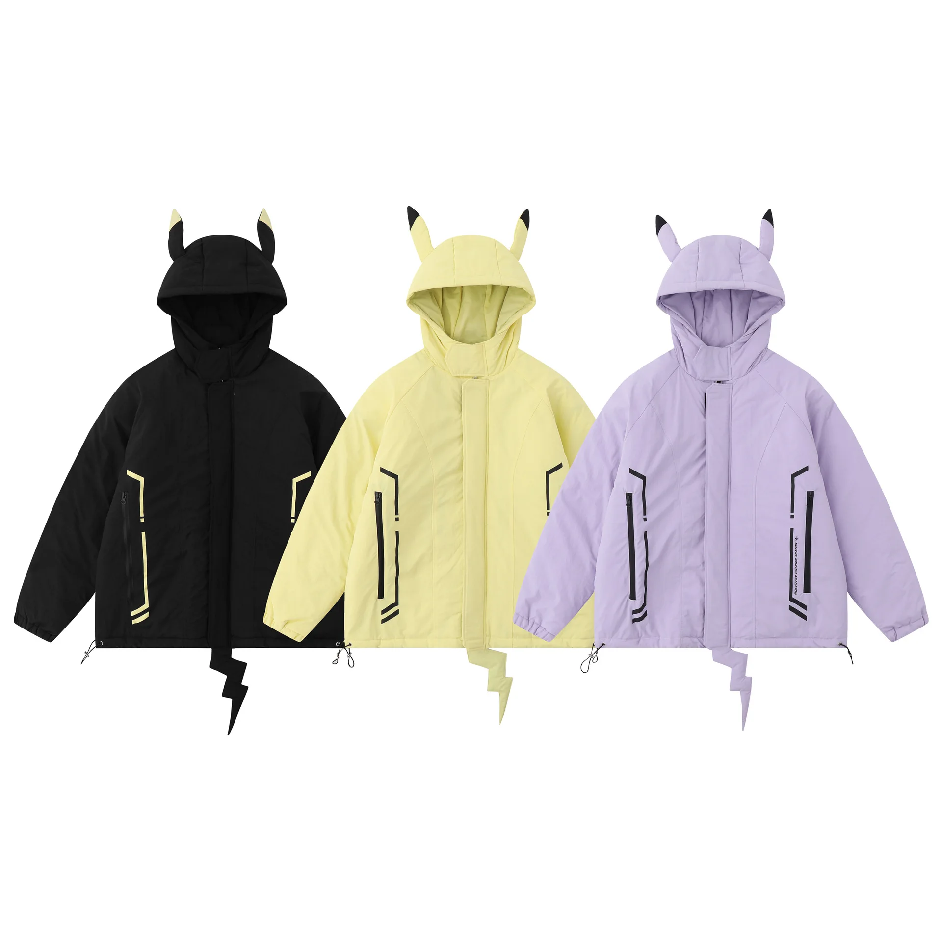 Hip Hop Parkas Men Women High Street Youth Hooded Padded Jackets Windbreaker Thick Warm Puffer Bubble Coats Unisex Casual Winter