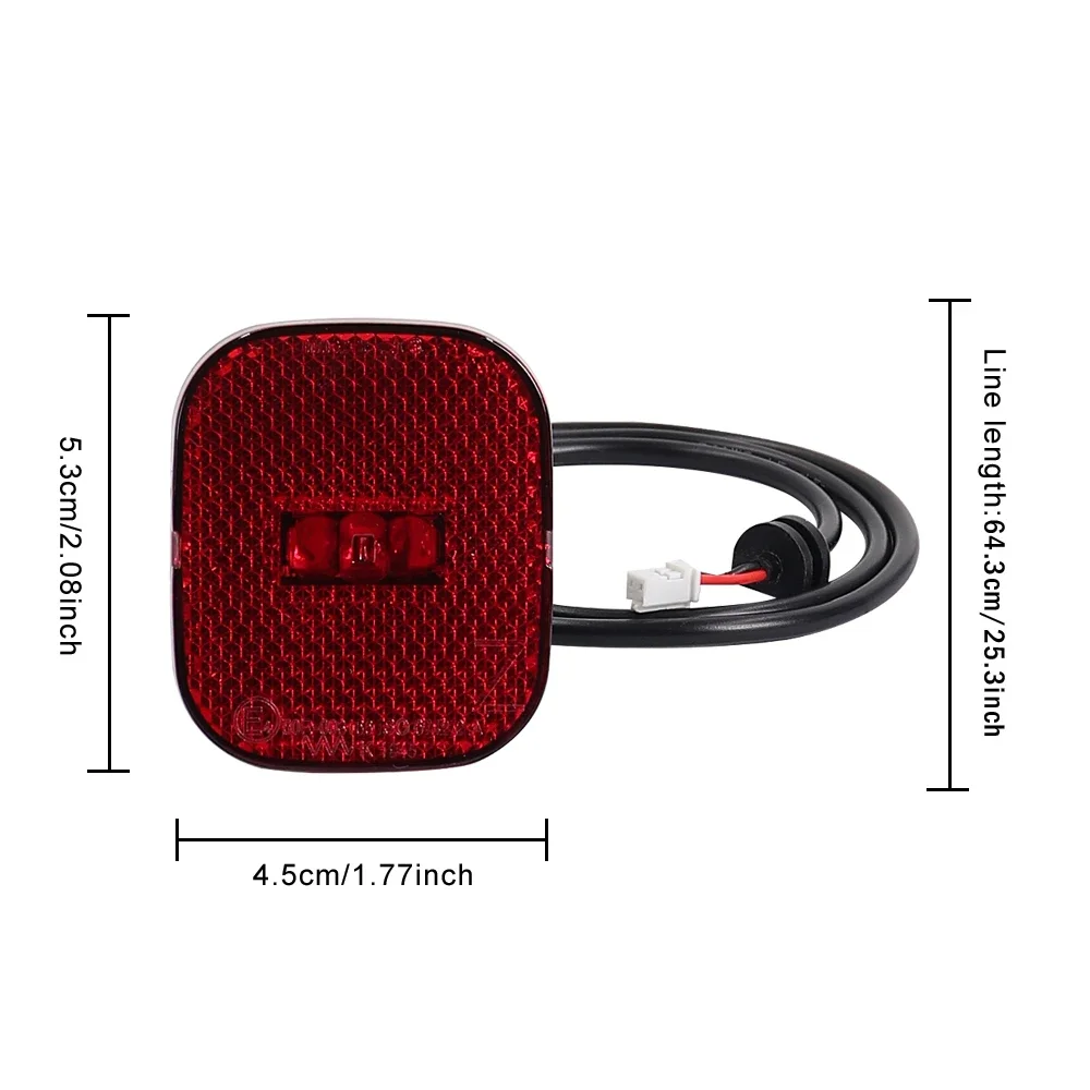 Elektroroller-Bremslicht, hinteres Rücklicht, LED-Lampe für Ninebot von Segway Max G2, wasserdichte hintere Kotflügel-Lichtteile – Detail 14