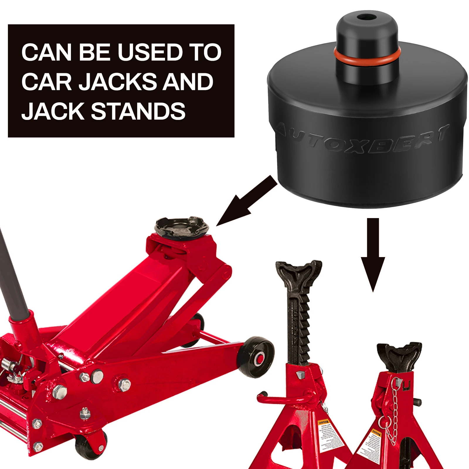 Dual-use Rubber Jack Pad Stand Adapter Pucks Fits Car Axle Jack Stands Floor For Tesla Model 3 Model S X Y New car lifting tool