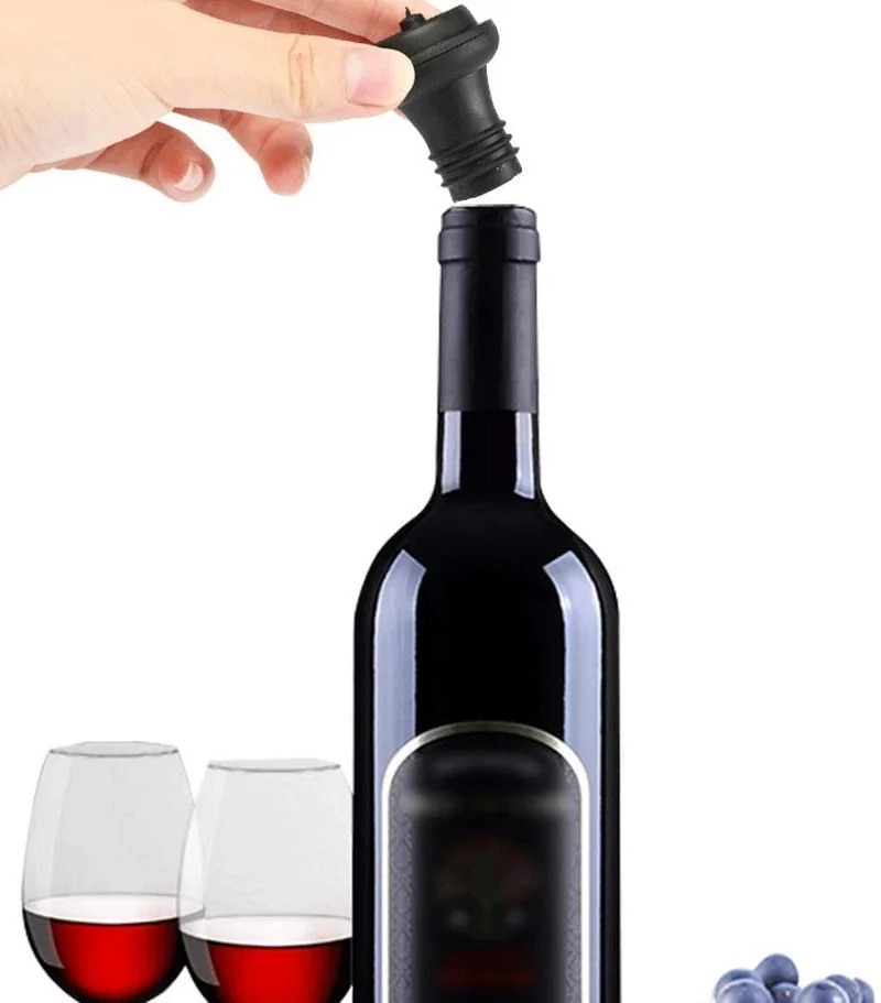 Élégant Silicone Lis Conception De Vin Bouteille De Bouteille Pour La Aîcheur Bouchon Pour Le Vin, Bouchon De Bouchon De Bouteille Réutilisable, Verser De Vins Durables, Outil De Barre De Cuisine Anti