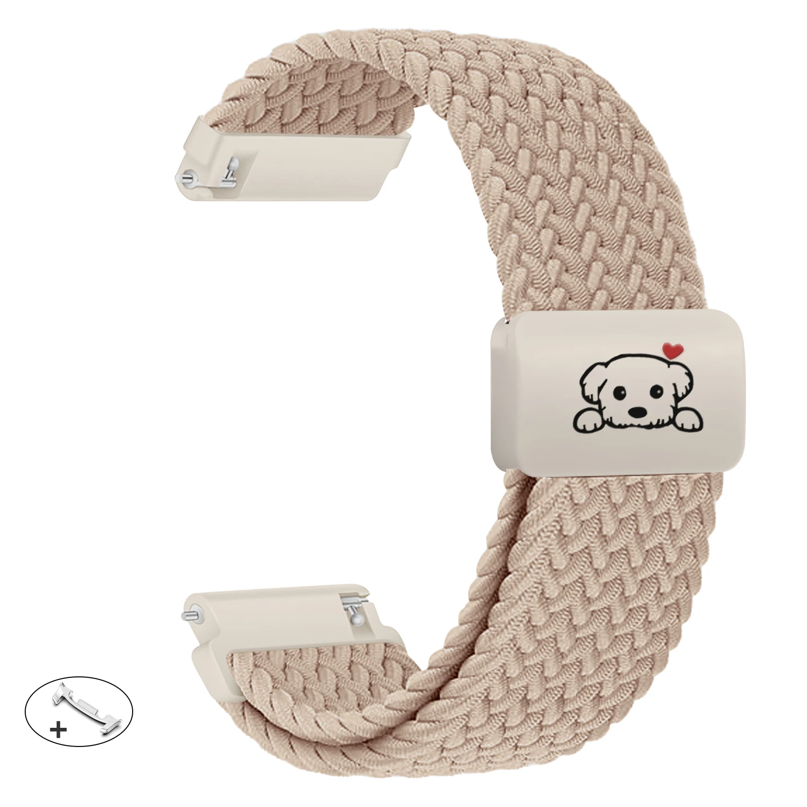 Cute Dog Magnetic Braided Bracelet Strap for Smartwatch Accessories