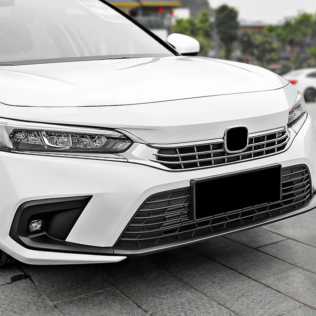 Car Styling Front Bumper Air Grille Grill Cover Frame Body Decoration Trim  For Honda Civic 11th Gen 2021 2022 2023 Accessories - Chromium Styling -  AliExpress