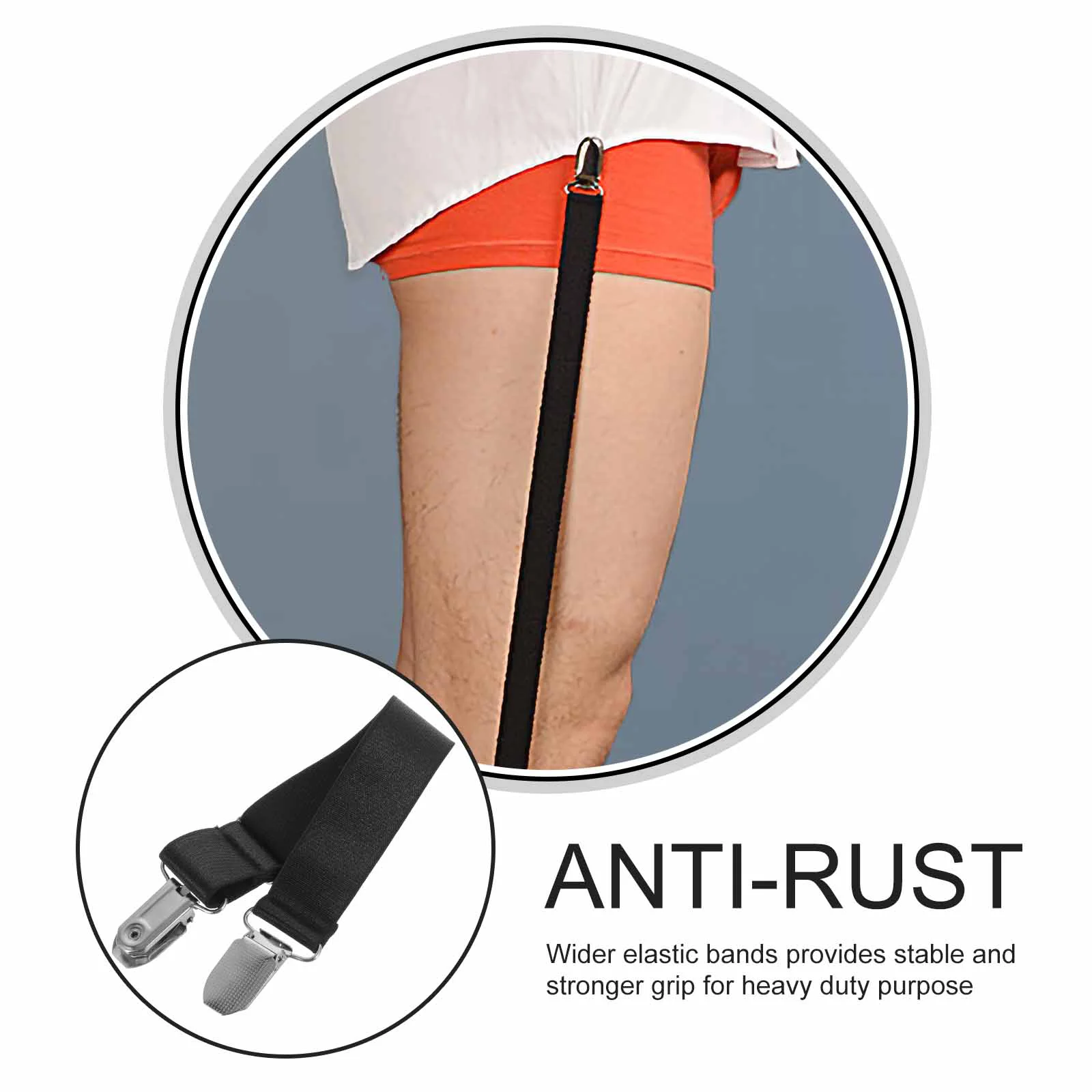 6Pcs Sweater Clips Clothing Chains Anti-skid Clips Goods Buckles Adjustable Sheet Strap