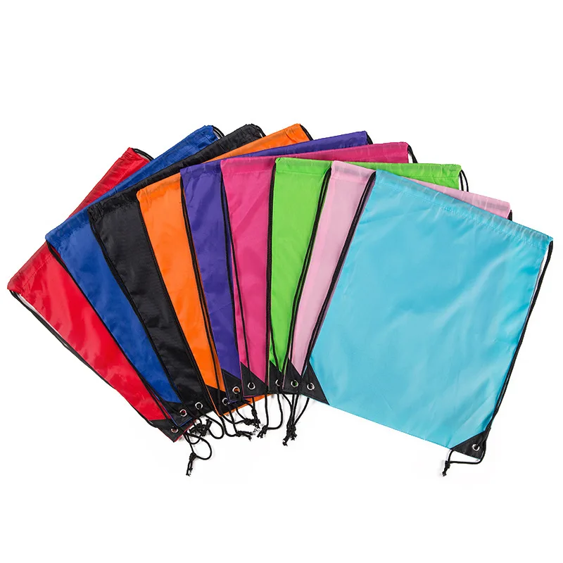 Oxford Doek Waterdicht Trekkoord Rugzakken Zwemmen Sport Strandtas Reizen Portable Fold Mini Dubbele Schoudertassen