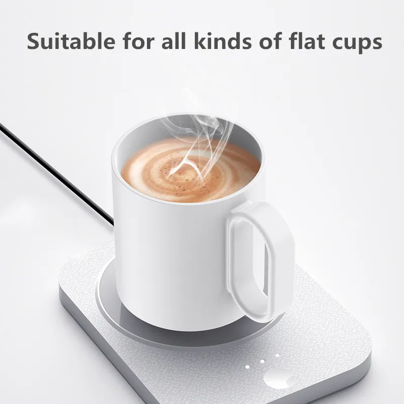 USB Cup Warmer Coffee Milk Tea Water Mug Heater Temperature Adjustable Heating Coaster For Home Office Winter Automatic heating