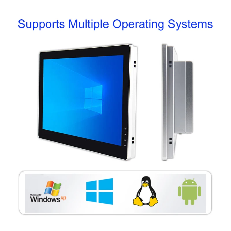 ZJZ 방수 패널 PC 22인치 팬리스 IP65 방수 산업용 정전식 임베디드 터치스크린 패널 PC (PoE VESA 지원)