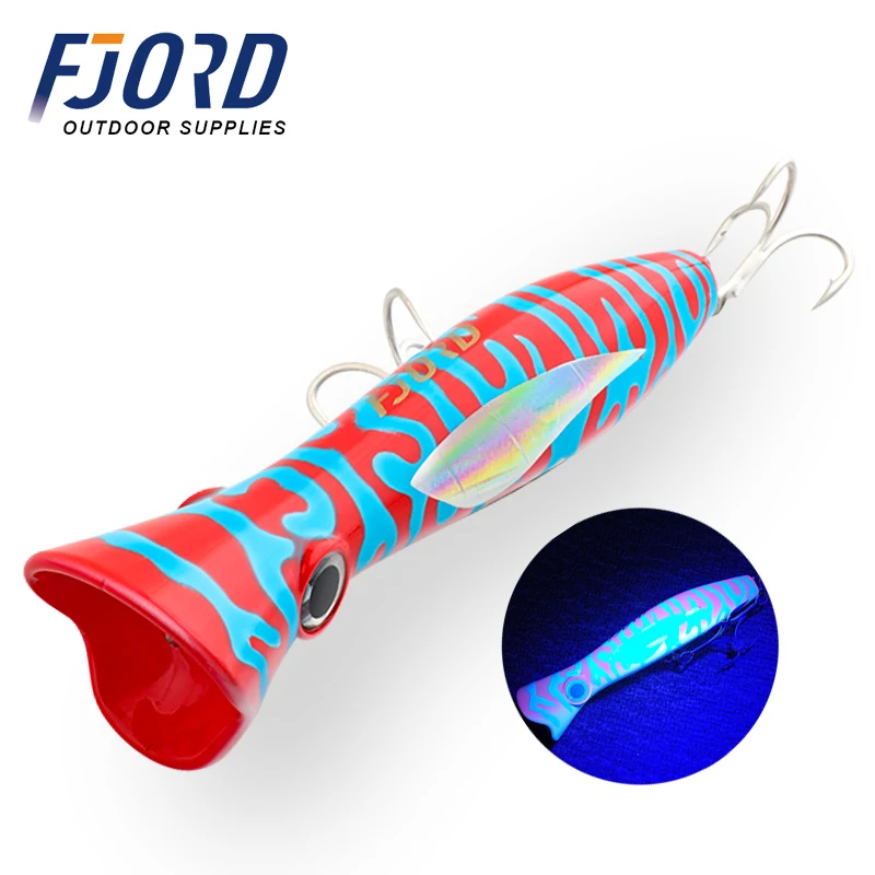 Esca Da Pesca Mare 165mm 82g – Galleggiante A Forma Di Z – Topwater Per Spigole E Lucci