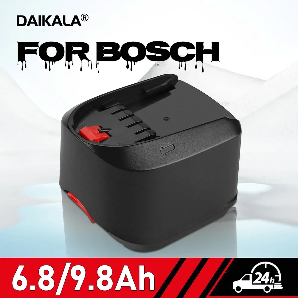 

For Bosch 18V 6.8AH Rechargeable Lithium Ion Tool Battery PBA PST PSB PSR Bosch Home Garden Tools (TypeC Only) AL1810CV AL1815CV