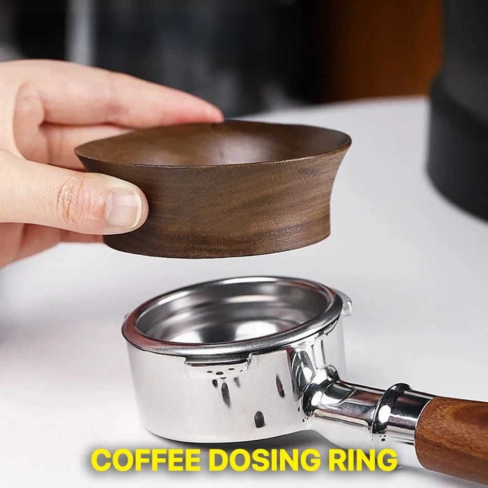 Coffee Dosing Ring Walnut wood With Magnet for Delonghi Replacement Ring Portafilter