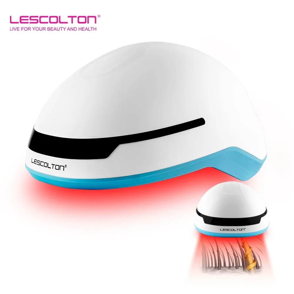 

Шлем LESCOLTON лазерный для роста волос, кепка для роста волос, лечение от выпадения волос для мужчин и женщин, беспроводной перезаряжаемый