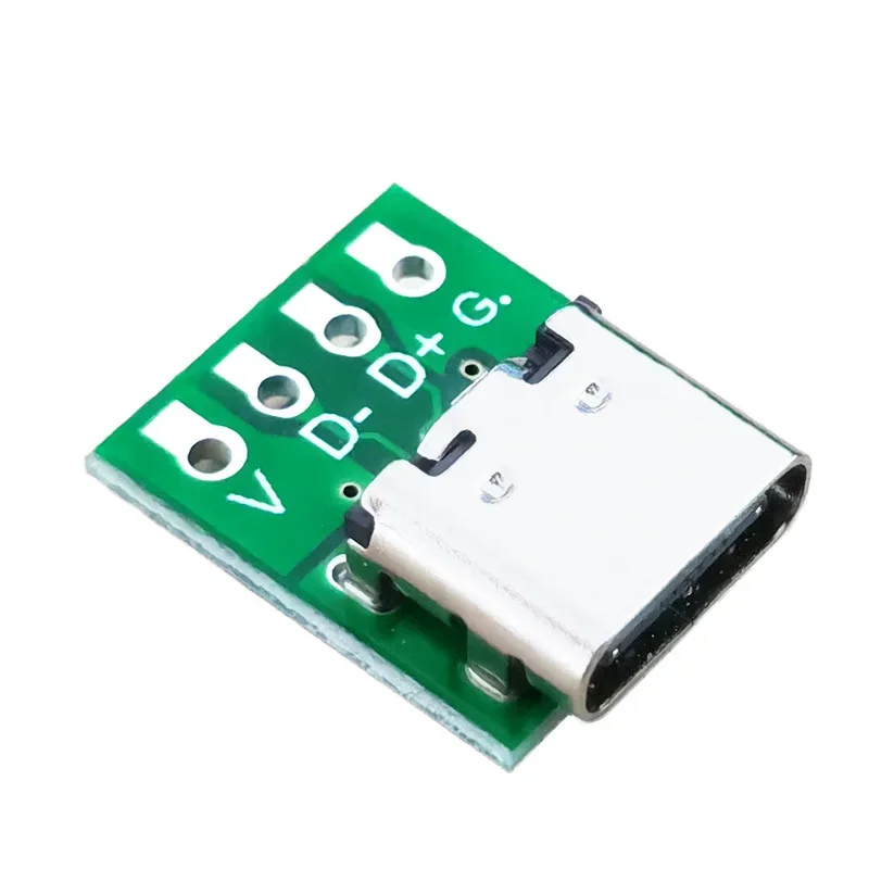 데이터 라인 와이어 케이블 전송용 USB 3.1 C 타입 커넥터, 16 핀 테스트 PCB 보드 어댑터, 16 P 커넥터 소켓, 1 개, 5 개, 10 개