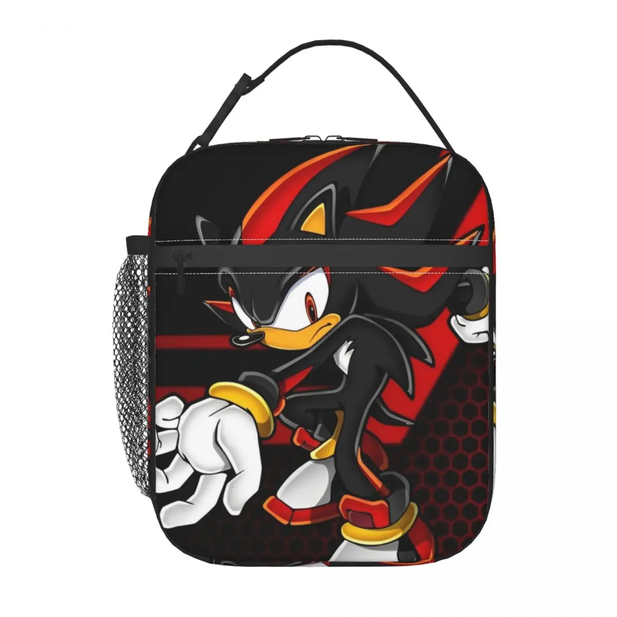 Shadow The Hedgehog Anime Accessories Insulated Lunch Bag For Outdoor Storage Food Boxes Reusable Cooler Thermal Lunch Boxes 3