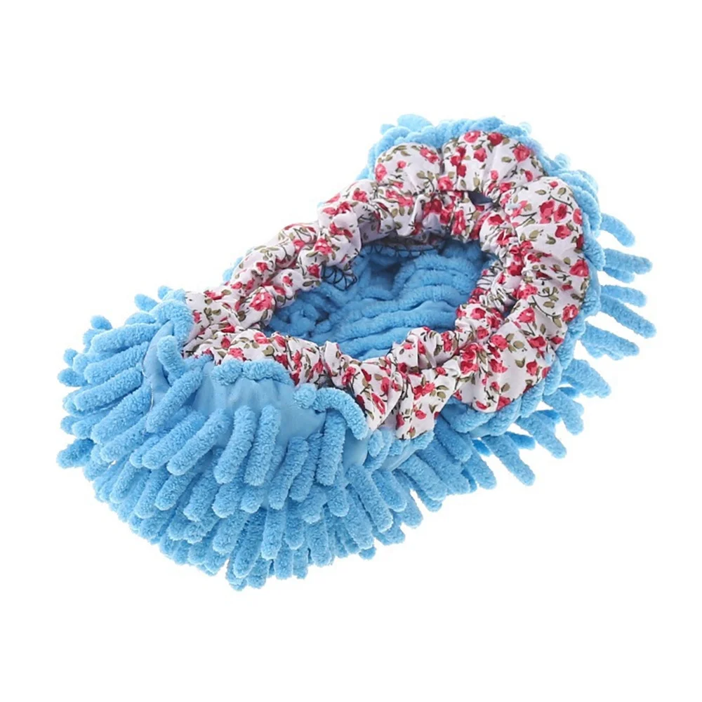 1~5PCS Chenille Dust Mop Slippers Home Floor Cleaning Lazy Mopping Shoes Water Uptake Foot Socks Mop Caps MultiFunction Cleaning 6