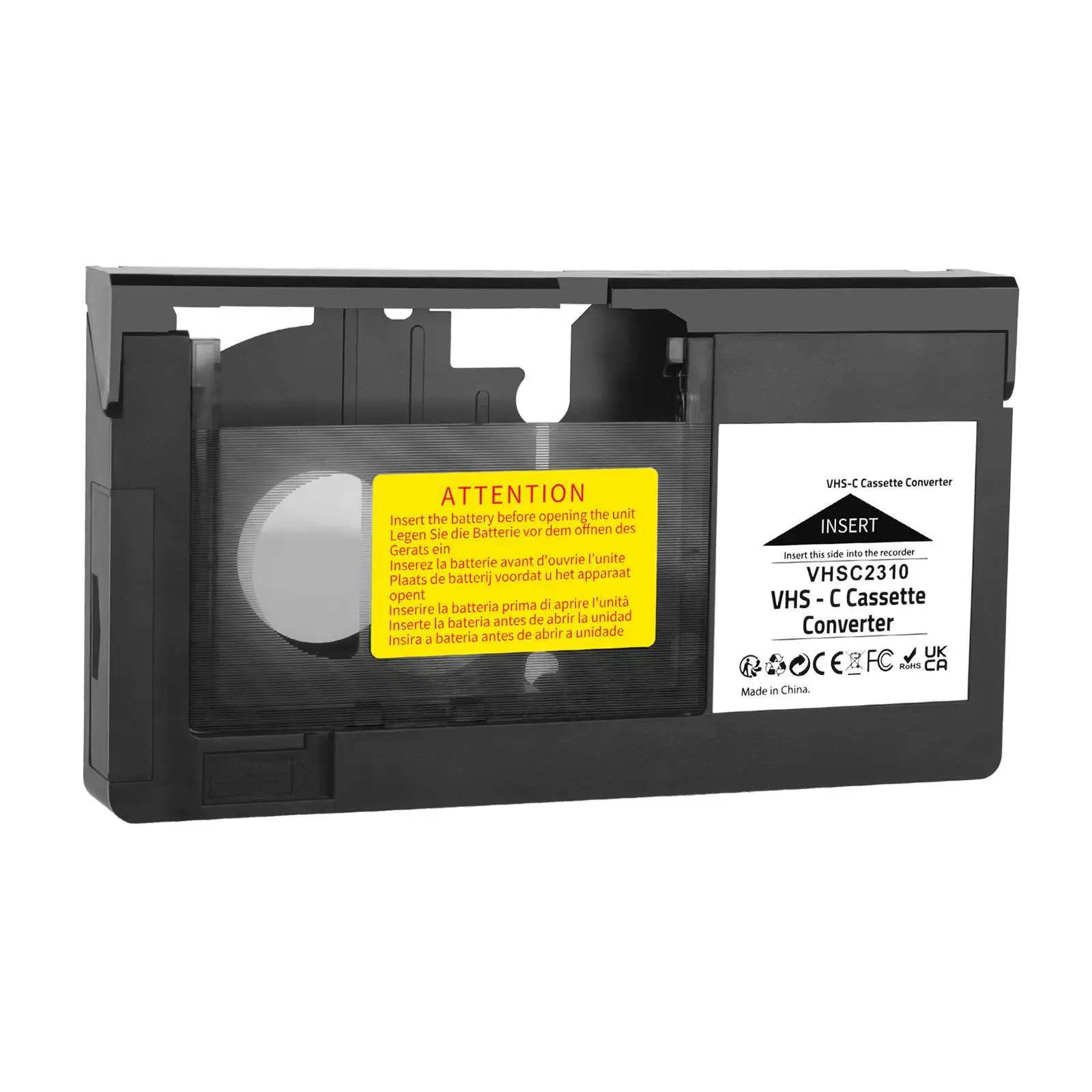 VHS C Cassette Adapter 12mm Svhs Svhs-c to VHS Tapes to Digital Converting for Camcorders Not Suitable for Minidv/Hi8