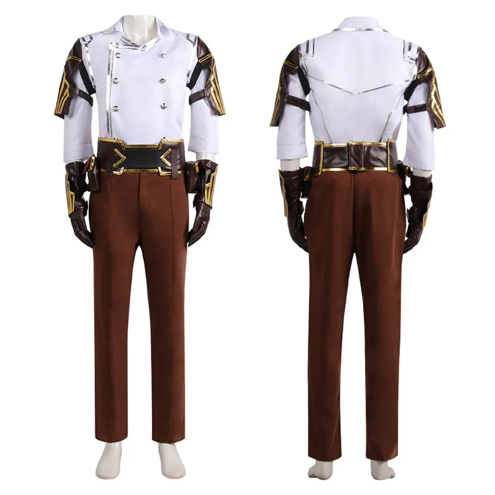 Arcane Jayce Cosplay Gloves Clothing Disguise Game LOL TV 2 Costume Men Roleplay Outfits Adult Fancy Dress Up Clothes Halloween - Image 4