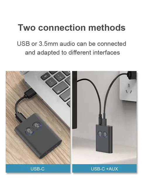 Adattatore Bluetooth 5.3 Per Auto Con AUX - Trasmetti Musica Senza Fili - Alimentazione USB - Foto 8