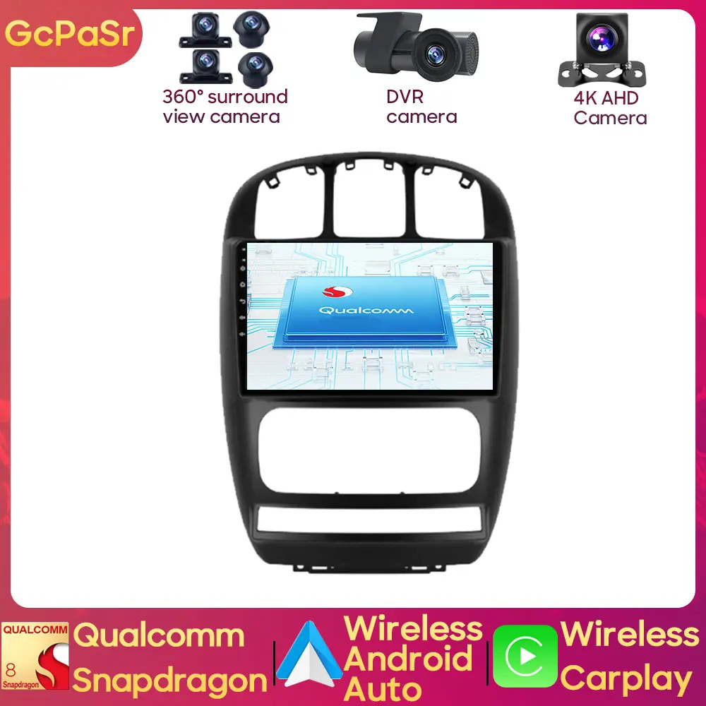 Qualcomm Snapdragon Autoradio Player Per Dodge Caravan 4 Per Chrysler Voyager 2000-2007 Navigazione Android Gps Autoradio Carplay