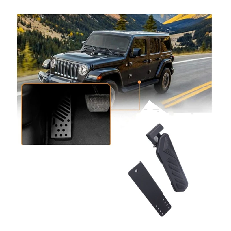 

New Upgraded Car Brake Pedal Left Side 4XE Footrest Kick Panel For Jeep JL Wrangler JT Gladiator 2018-2023