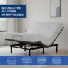 Adjustable Bed Base Frame,Electric Bed with Head and Foot Incline, Soft Cover & Zero Gravity & Wireless Remote with Backlight 5