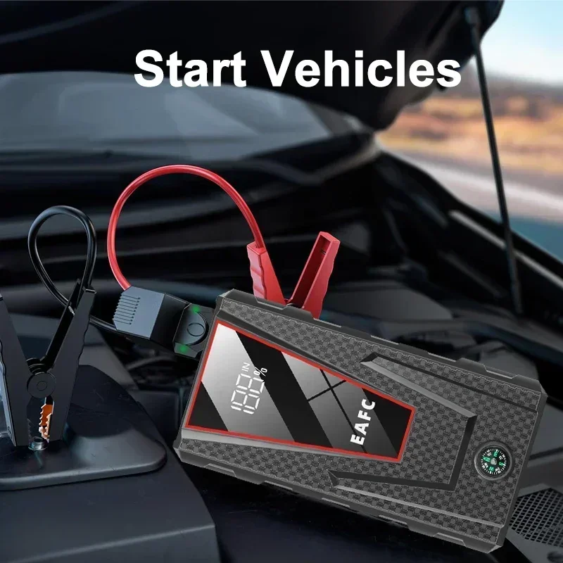 Power bank 2000A/1200A jump starter portable battery charger car booster 12V auto starting device emergency car battery starter car jump starter car battery charger portable battery charger jump starter