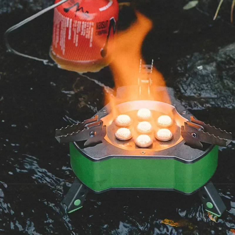 Seven-star Furnace Split Outdoor Casual Durable Stove Wild Fire Stove Butane Liquefaction Portable Gas