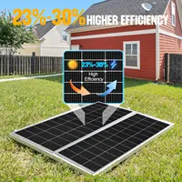 Panneau solaire rigide en verre 120W 240W 360W 480W, panneau photovoltaïque 18V, cellule solaire monocristallin 12V/24V, chargeur de batterie pour toit de maison 4
