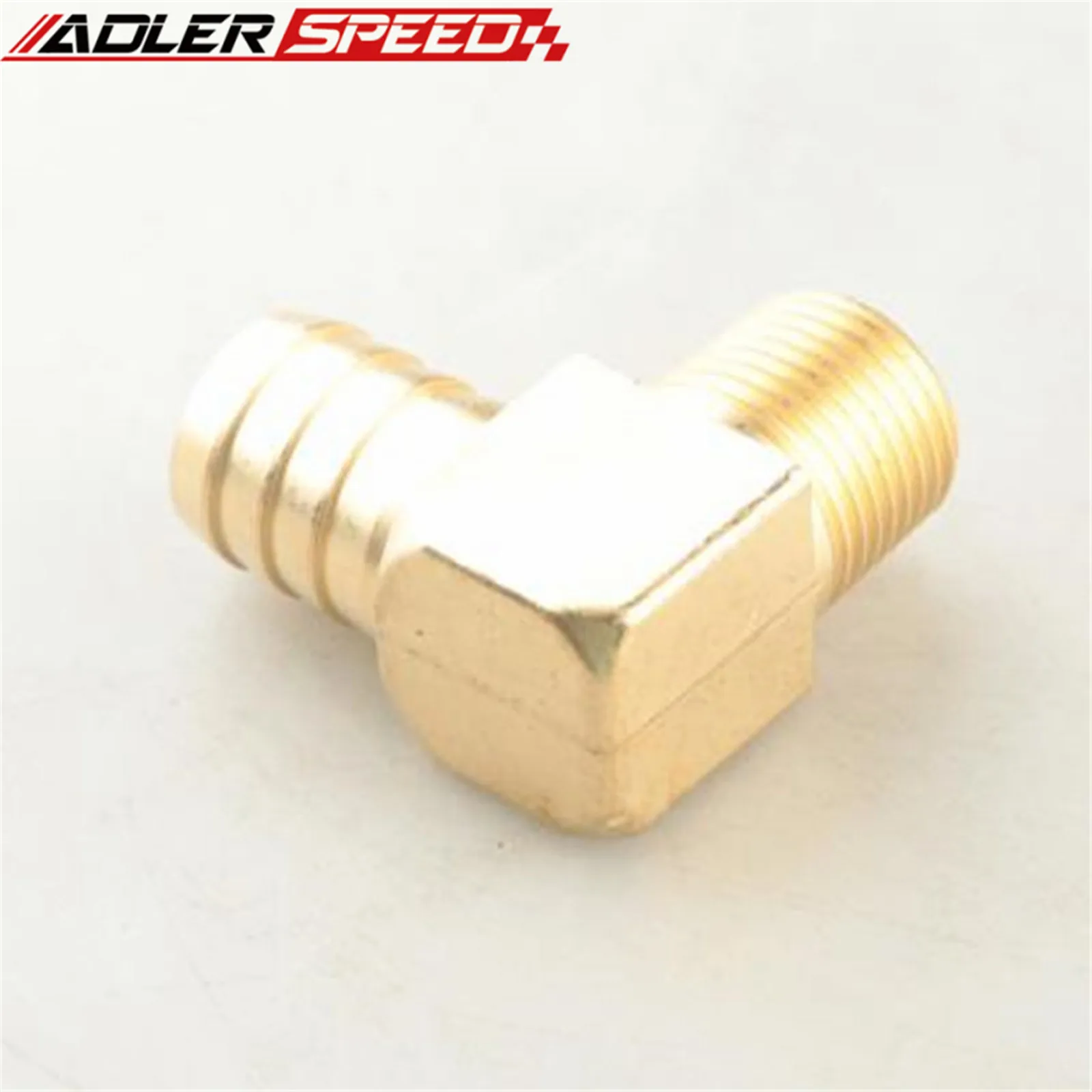 ADLERSPEED 직선 / 90도 엘보 3/4 1/2 NPT - 4mm 6mm 8mm 10mm 1 3/4 바브 황동 호스 바브 나사 파이프